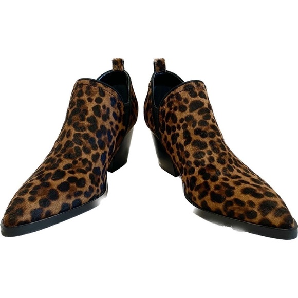 NWOT — Marc Fisher Dalaranly Calf Hair Leopard Print Bootie Size 6.5 M - Picture 2 of 11